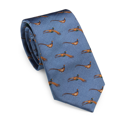 Laksen Pheasant Tie - Cornflower